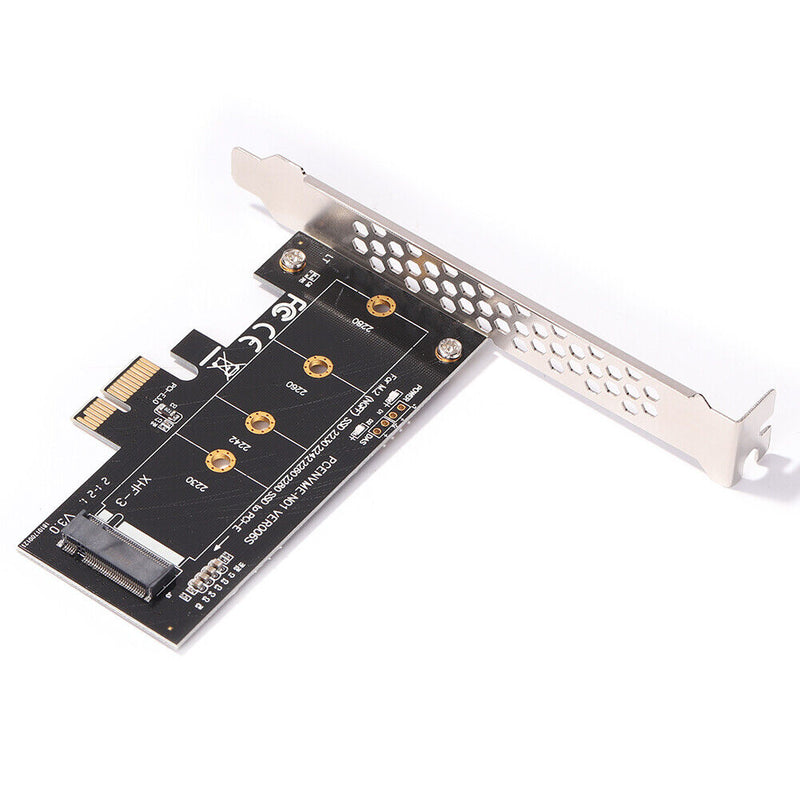 PCI-E 1X to M.2 NVME M Key Riser Adapter Card Supports 2230 2242 2260 2280 SSD