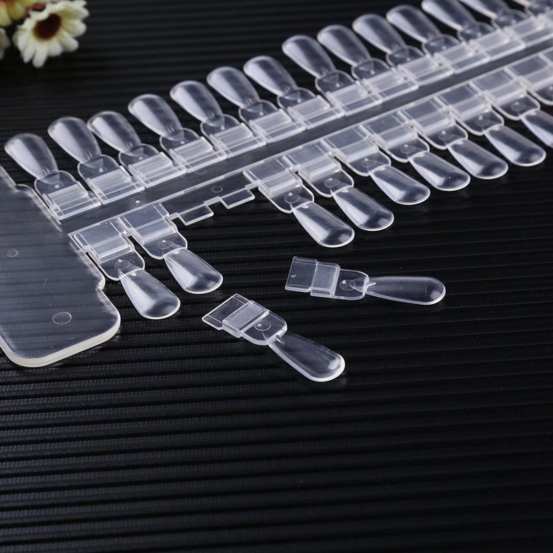36pcs Removable Nail Art Display Board Rack Detachable False Nail Tips Color