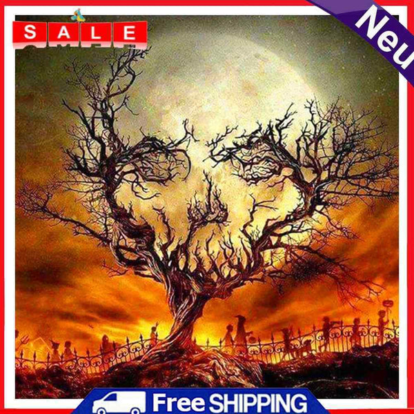 5D Halloween Tree DIY Diamond Embroidery Paintings Full Drill Cross Stitch
