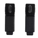 2pcs 90° Mini-USB Female, Micro-USB Male Adapter Male