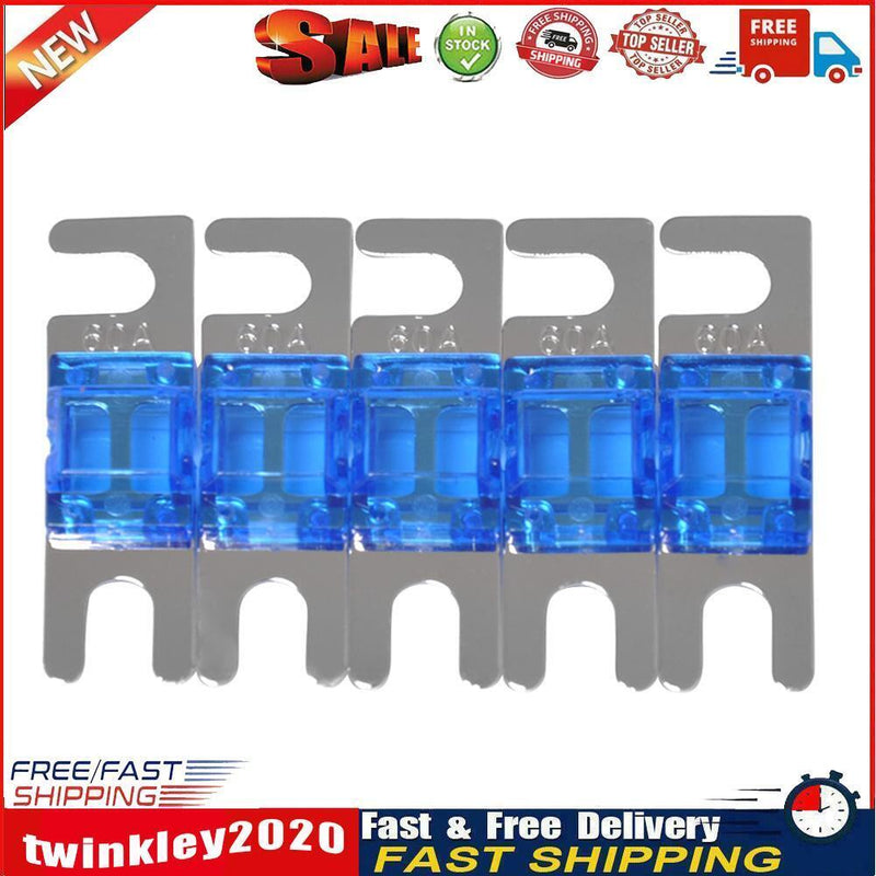 5pcs Nickel Plated Car Audio 32V AFS Mini ANL Fuses Auto Stud Fuses (60A) Newly