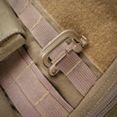 Outdoor D-Shaped Backpack Carabiner Plastic Steel Hanging Clasp (Khaki) Newly