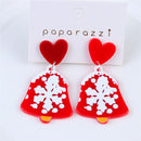 Bells Fashion Jewelry Acrylic Christmas Earrings Drop Earrings Stud Ear Ring