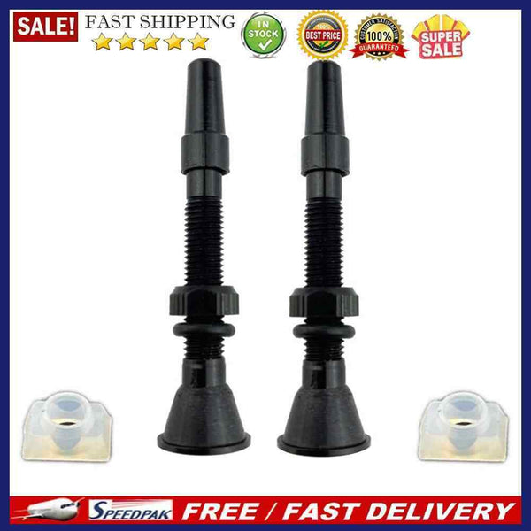 2x 40mm Tubeless Tire Presta Valve Aluminum Alloy Stem for Mountain Road Bi