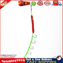 Octopus Fishing Bait 5 Hook Artificial Squid Lure Fishing Tackle (Red) Newly
