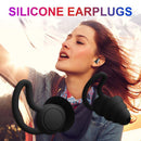 Silicone Ear Plugs Sound Insulation Anti Noise Sleeping Earplugs (Black)