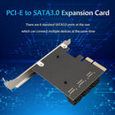 6-Port SATA III PCI E Express 3.0 X4 Controller Expansion Card Adapter 6Gbps