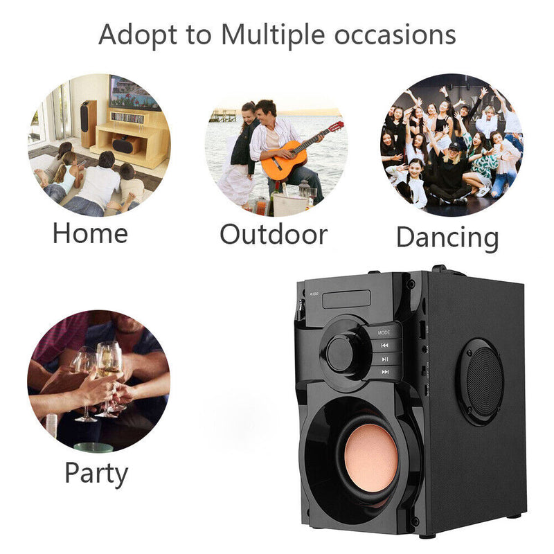 Bass Bluetooth-compatible Speaker 2.1 Stereo Subwoofer Music HiFi Speaker S