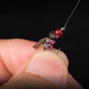 10x Sequins Fly Fishing Lures Artificial Bait Flies with Barbed Hook (14)