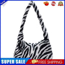 Female Fluffy Fashion Leopard Print Shoulder Bag Mobile Phone Crossbody Bag