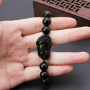 Fashion Jewelry Wealth Attract Black Pi Xiu Bracelet Glass 10MM Good Luck