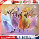 Girls with Umbrella Oil Paint By Numbers Kits DIY Handpainted on Canvas Art
