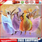 Girls with Umbrella Oil Paint By Numbers Kits DIY Handpainted on Canvas Art