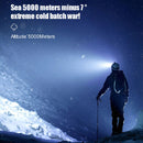 5xLED Portable Night Fishing Headlight with Built-in Battery Head-Wear Torches