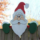 Home Decor Fence Decorations Christmas Garden Ornaments Penguin Elk Santa Claus