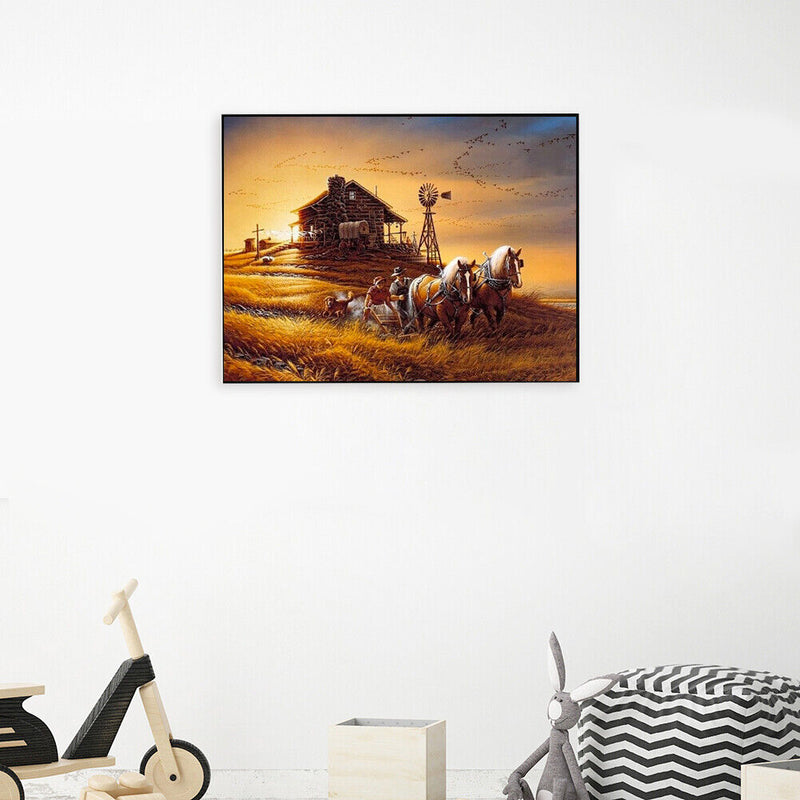 5D DIY Full Drill Diamond Painting Dusk Embroidery Craft Kits Bedroom Wall Art