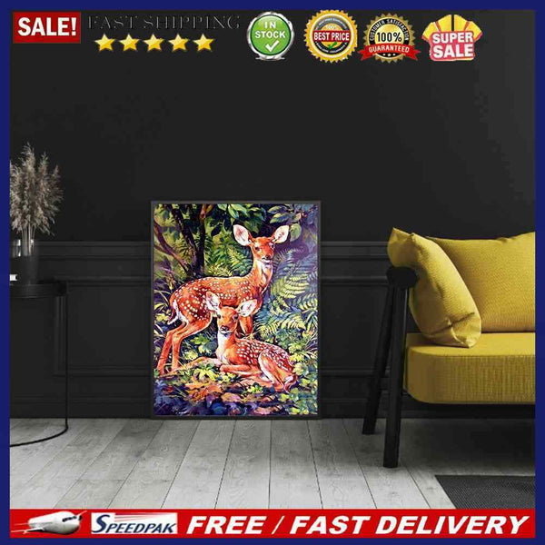 Elk DIY Diamond Painting Kits Full Round Drill Home Wall Decor Art Craft (V24