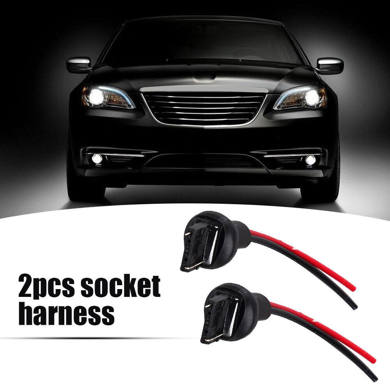 2pcs 7440 T20 Bulb Connector Male Adapter for Car Turn Signal Bulb Socket Newly