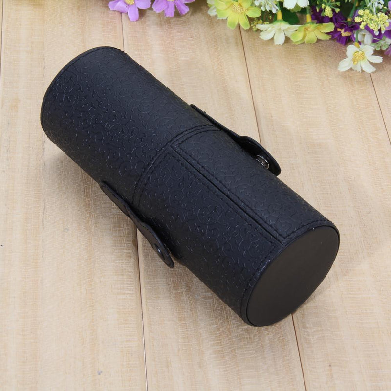 Leather Cosmetic Case Storage Makeup Bags Organizer Brush Tube Holder Cup