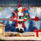 Merry Christmas Santa Claus Front Door Wreath Wall Hanging Pendant Garland