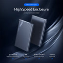 ORICO 2521C3 2.5 SATA to USB 3.0 Type C External HDD SSD Enclosure Smart Sleep