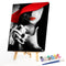 Beautiful Girl Frameless DIY Oil Paint by Numbers Kit Picture Coloring Art