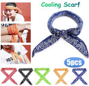 5X Summer Ice Cool Scarf Neck Wrap Collar Neck Headband Cooling Scarf Women Men