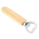Portable Stainless Steel Bottle Opener Wood Handle Kitchen Beer Opening Too
