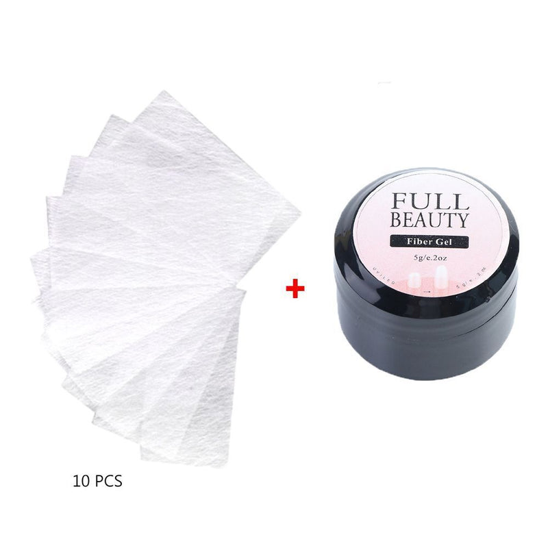 DIY Manicure Nail Extension Gel Fiberglass Gel Poly Builder Repair Broken Nails