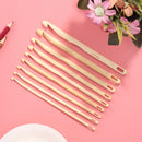 9pcs Knitting Needles Crochet Hooks Weave Set Yarn Knit Hook Tools 4.0-10.0mm