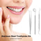 Dental Teeth Cleaning Kit Dentist Floss Plaque Remover Care Tooth Scraper Tools`