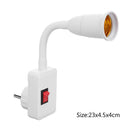E27-E27 Rotating Lamp Base Flexible Extension Adapter LED Holder (EU) Newly