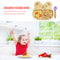 Baby Dining Plate Anti-fall Toddler Tableware Set Children Feeding Bowl Spoon