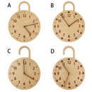 INS Style Simple Personality Digital Clocks Silent Wall Clock Nordic Solid Wood