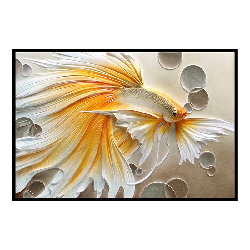 Full Cross Stitch Cotton Goldfish 11CT DIY Art Stamped DIY Craft Artwork Kits