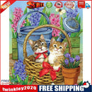 40x50cm Frameless Oil Paint By Numbers DIY Kitten Painted Canvas Picture