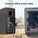 Essager RCA Aux Cable 3.5mm Jack to 2 RCA Audio Cable Y Splitter (3 meter) Newly