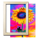 Wood Sticks Photo Canvas Oil Painting Artworks Display Frame (24x34cm) Newly