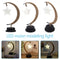 Table Desk Lamp Hemp Rope Star LED Night Light Decor (A Battery Powered) Newly