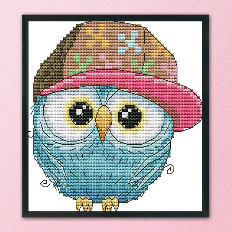 Needlework Kit 14CT Stamped Handmade Colorful Animal DIY Bedroom Cross Stitch