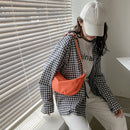 Fashion Women Canvas Messenger Bag Casual Ladies Chest Bag Purse (Orange)
