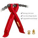 2pcs Bicycle Tire Lever MTB Bike Link Chain Plier Pry Bar Repair Tool (Red)