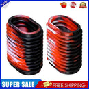 2x Rubber Fishing Reel Grip Non-Slip Protective Wheel Handle Cover (Red)