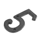 Metal Digital Number Cast Iron House Sign Doorplate DIY Cafe Wall Decor (5)