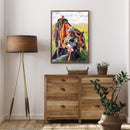 Full Cross Stitch Western Knight Kit Cotton 3 Beaches Stamped Artwork Home Decor