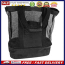 Thermal Insulation Beach Lunch Bag Net Women Handbag Double Layers Food Portable