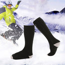 2pcs Electric Heating Socks Foot Warmer Stockings (Black 4500mAh Battery) Newly