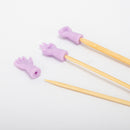 6pcs Cute Knitting Needles Point Caps Gesture Shape Needle Tip Stopper Protector