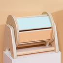 Montessori Wooden Spinning Drum Educational Toys Color Cognition Gift for I