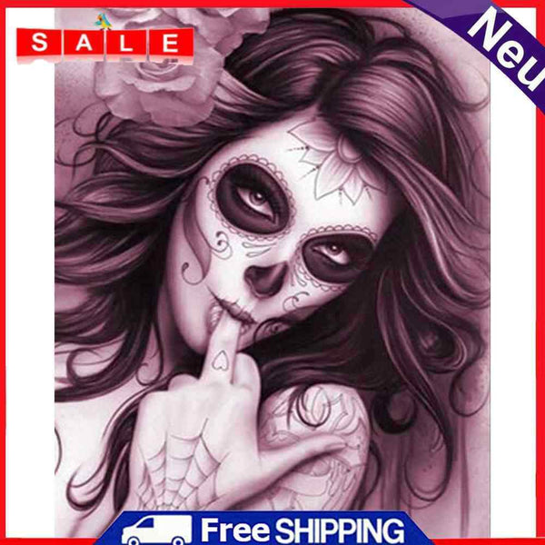 Acrylic Oil Painting By Numbers Female Skeleton Digital Picture Home Wall Decor